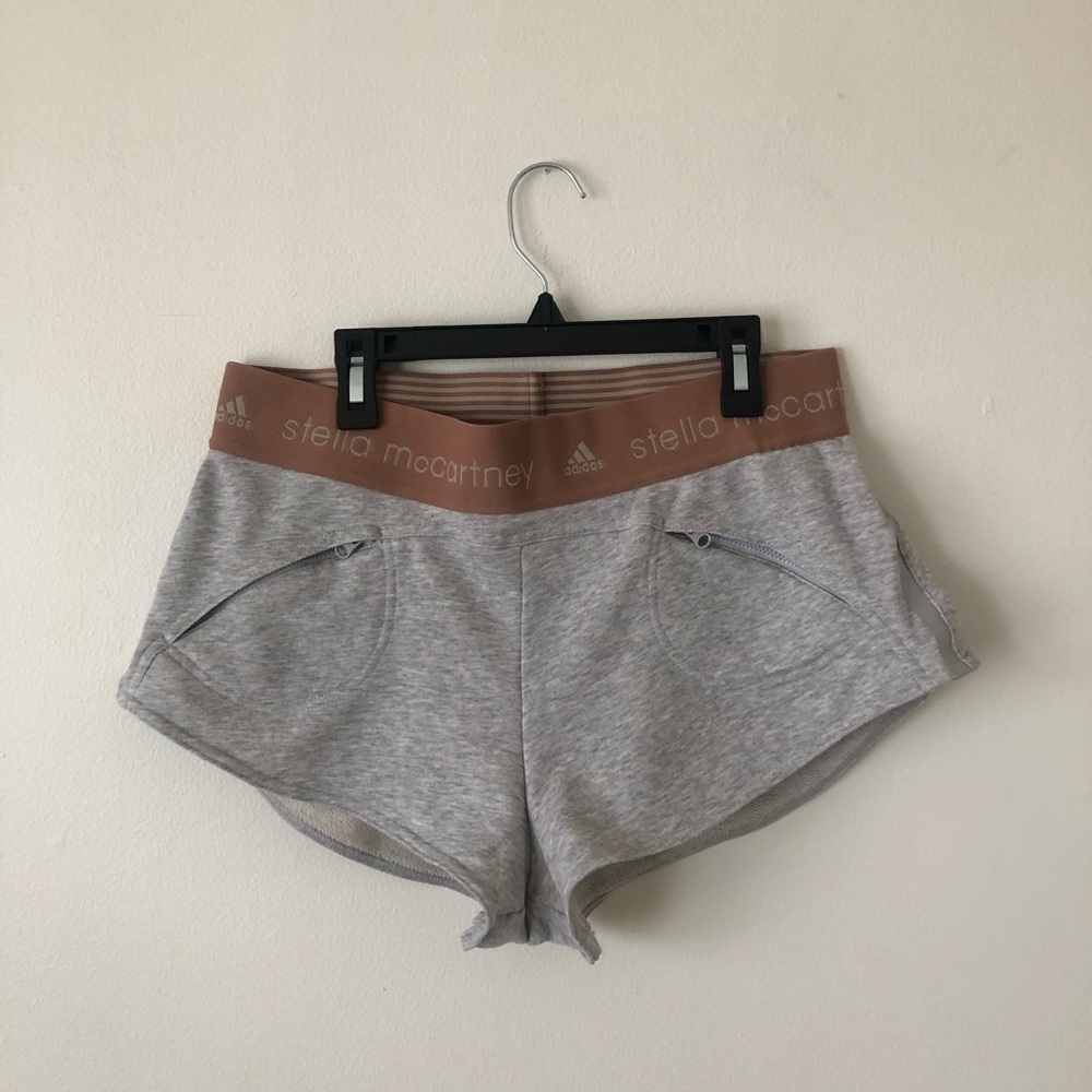 Gray Adidas x Stella McCartney Shorts